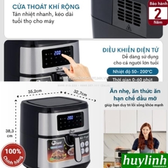 Nồi chiên không dầu điện tử Fujie AF9D - 9.2 lít - 1800W