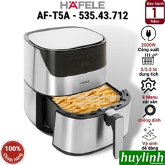 Nồi chiên không dầu điện tử Hafele AF-T5A - 535.43.712 - Dung tích 5 lít - 2000W - 8 Chức năng
