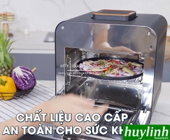 Nồi chiên không dầu hấp hơi nước Kalite Steam PRO - 15 lít - Tặng bao tay + chổi quét