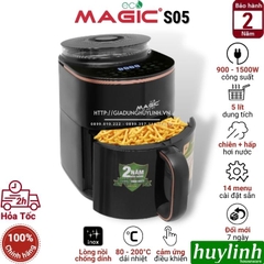 Nồi Chiên - Hấp Hơi Nước Magic ECO S05 - 5 Lít