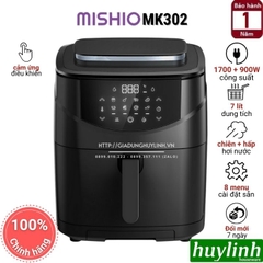 Nồi Chiên Không Dầu Hấp Hơi Nước Mishio MK302 - 7 Lít