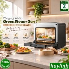 Mẫu mới 2026 - Nồi chiên không dầu hấp hơi nước Olivo SF1800 Ultra - Dung tích 18 lít - 100 menu nấu nướng