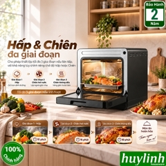 Mẫu mới 2026 - Nồi chiên không dầu hấp hơi nước Olivo SF1800 Ultra - Dung tích 18 lít - 100 menu nấu nướng