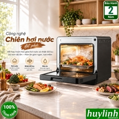Mẫu mới 2026 - Nồi chiên không dầu hấp hơi nước Olivo SF1800 Ultra - Dung tích 18 lít - 100 menu nấu nướng