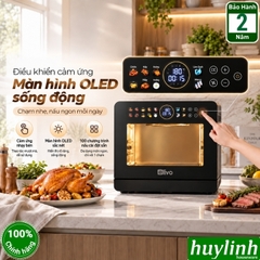 Mẫu mới 2026 - Nồi chiên không dầu hấp hơi nước Olivo SF1800 Ultra - Dung tích 18 lít - 100 menu nấu nướng