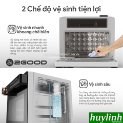 Nồi chiên không dầu hấp hơi nước siêu nhiệt 2Good S100 - 20 lít - 1800W - Tặng bao tay chống bỏng