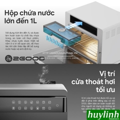 Nồi chiên không dầu hấp hơi nước siêu nhiệt 2Good S100 - 20 lít - 1800W - Tặng bao tay chống bỏng