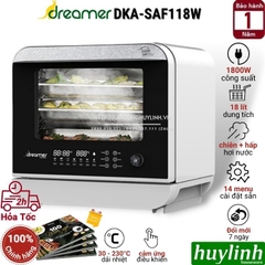 Nồi Chiên Không Dầu Hấp Hơi Nước Dreamer DKA-SAF118W - 18 Lít