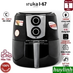 Nồi Chiên Không Dầu Iruka I-67 - 6 Lít - 1800W