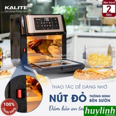 Nồi chiên không dầu điện tử Kalite KL-Q10 - 10 lít - Tặng bao tay + chổi quét