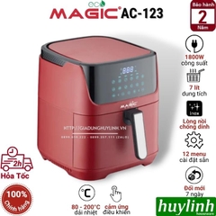 Nồi chiên không dầu điện tử Magic ECO AC-123 - 7 lít - 1800W - 12 Menu