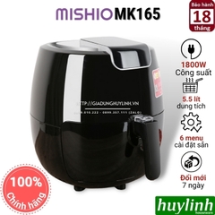 Nồi chiên không dầu điện tử Mishio MK-165 - 5.5 lít