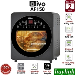 Nồi chiên không dầu điện tử Olivo AF150 - mẫu mới 2024 - 2500W - 16 chức năng