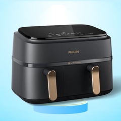 Nồi Chiên Không Dầu 2 Ngăn Philips NA352/00 - 6 Lít Và 3 Lít - 2750W