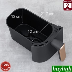 Nồi chiên không dầu 2 ngăn Philips NA352/00 - 6 lít và 3 lít - 2750W