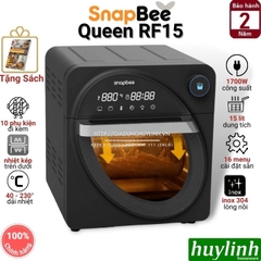 Nồi Chiên Không Dầu Điện Tử Snapbee Queen RF15 - 15 Lít - Tặng Sách Công Thức