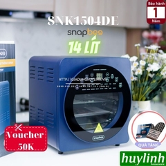 Nồi chiên không dầu điện tử Snapbee SNK1504DE - 14 lít - Tặng Voucher + Bao tay + Sách công thức