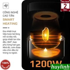 Nồi cơm điện cao tần Olivo RC-800IH - Lòng nồi inox 316 1.5 lít - chống dính tự nhiên