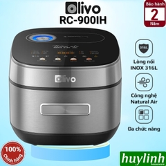 Nồi cơm điện cao tần Olivo RC-900IH - Lòng nồi inox 316 1.5 lít - chống dính tự nhiên