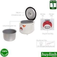 Nồi cơm điện Hàn Quốc Cuckoo CR-1021 - 1.8 lít