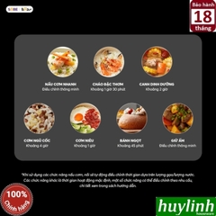 Nồi cơm điện lòng gang tráng men Bear RC-4H40Y - 1.5 lít