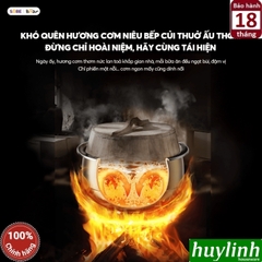 Nồi cơm điện lòng gang tráng men Bear RC-4H40Y - 1.5 lít