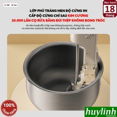 Nồi cơm điện lòng gang tráng men Bear RC-4H40Y - 1.5 lít