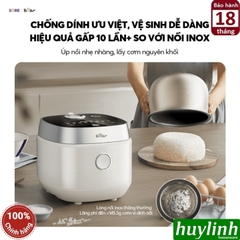 Nồi cơm điện lòng gang tráng men Bear RC-4H40Y - 1.5 lít