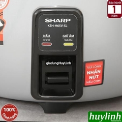 Nồi cơm điện công nghiệp Sharp KSH-H65V-SL (6,5 lít) - KSH-H78V-SL (7,8 lít) - KSH-H90V-SL (9 lít)