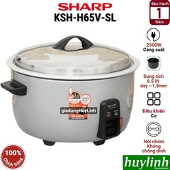 Nồi cơm điện công nghiệp Sharp KSH-H65V-SL (6,5 lít) - KSH-H78V-SL (7,8 lít) - KSH-H90V-SL (9 lít)