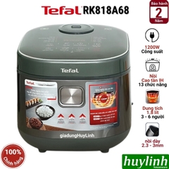 Nồi cơm điện tử cao tần Tefal RK818A68 - 1.8 lít - 1200W - 13 chức năng