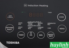 Nồi cơm điện tử cao tần Toshiba RC-18IP1PV - 1.8 lít