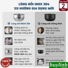 Nồi cơm điện tử Olivo RC88 - 1.5 lít - Lòng nồi inox 304 chống dính tự nhiên