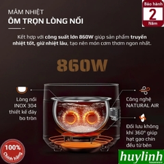 Nồi cơm điện tử Olivo RC88 - 1.5 lít - Lòng nồi inox 304 chống dính tự nhiên