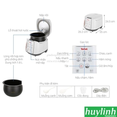 Nồi cơm điện tử Tefal RK732168 - 1.8 Lít