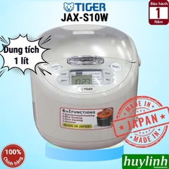 Nồi cơm điện tử Tiger JAX-S10W (1 lít) - JAX-S18W (1.8 lít) - 9 chức năng - Sản xuất tại Nhật Bản