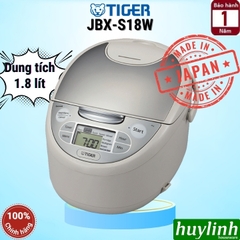 Nồi cơm điện tử Tiger JAX-S10W (1 lít) - JAX-S18W (1.8 lít) - 9 chức năng - Sản xuất tại Nhật Bản