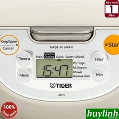 Nồi cơm điện tử Tiger JBV-S18W - 1.8 lít - JBV-S10W - 1 lít - Made in Nhật Bản