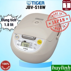 Nồi cơm điện tử Tiger JBV-S18W - 1.8 lít - JBV-S10W - 1 lít - Made in Nhật Bản