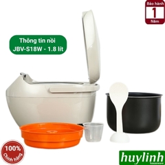 Nồi cơm điện tử Tiger JBV-S18W - 1.8 lít - JBV-S10W - 1 lít - Made in Nhật Bản