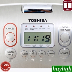 Nồi cơm điện tử Toshiba RC-18NTFV(W) - 1.8 lít - Made in Thái Lan [Mẫu cũ 18NMF]