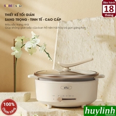 Nồi lẩu điện đa năng Bear SB-NL05F - dung tích 5 lít - 4 mức nhiệt - dùng chiên xào