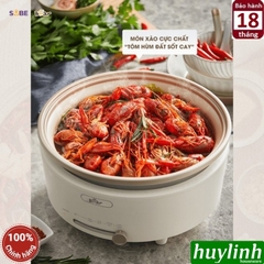 Nồi lẩu điện đa năng Bear SB-NL05F - dung tích 5 lít - 4 mức nhiệt - dùng chiên xào