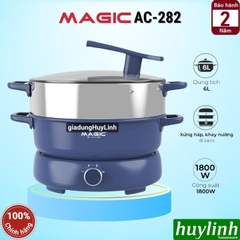 Nồi lẩu hấp điện thuỷ nhiệt Magic ECO AC-282 - 6 lít - 1800W
