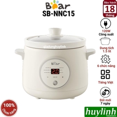 Nồi Nấu Chậm Bear SB-NNC15 - 1.5 Lít - Tiếng Việt