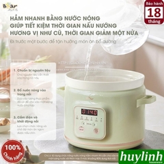 Nồi nấu chậm Bear SB-NNC20 - 2 lít - Bản quốc tế