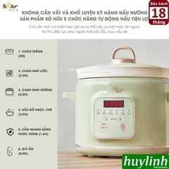 Nồi nấu chậm Bear SB-NNC20 - 2 lít - Bản quốc tế