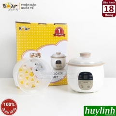 Nồi nấu chậm, chưng yến, nấu cách thuỷ Bear SUBE001 - Kèm xửng hấp