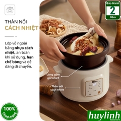Nồi nấu cháo chậm điện tử Olivo OSC30 - 3 lít - 9 menu