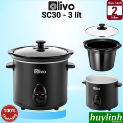 Nồi nấu chậm Olivo SC25 (2.5 lít) - SC30 (3 lít)